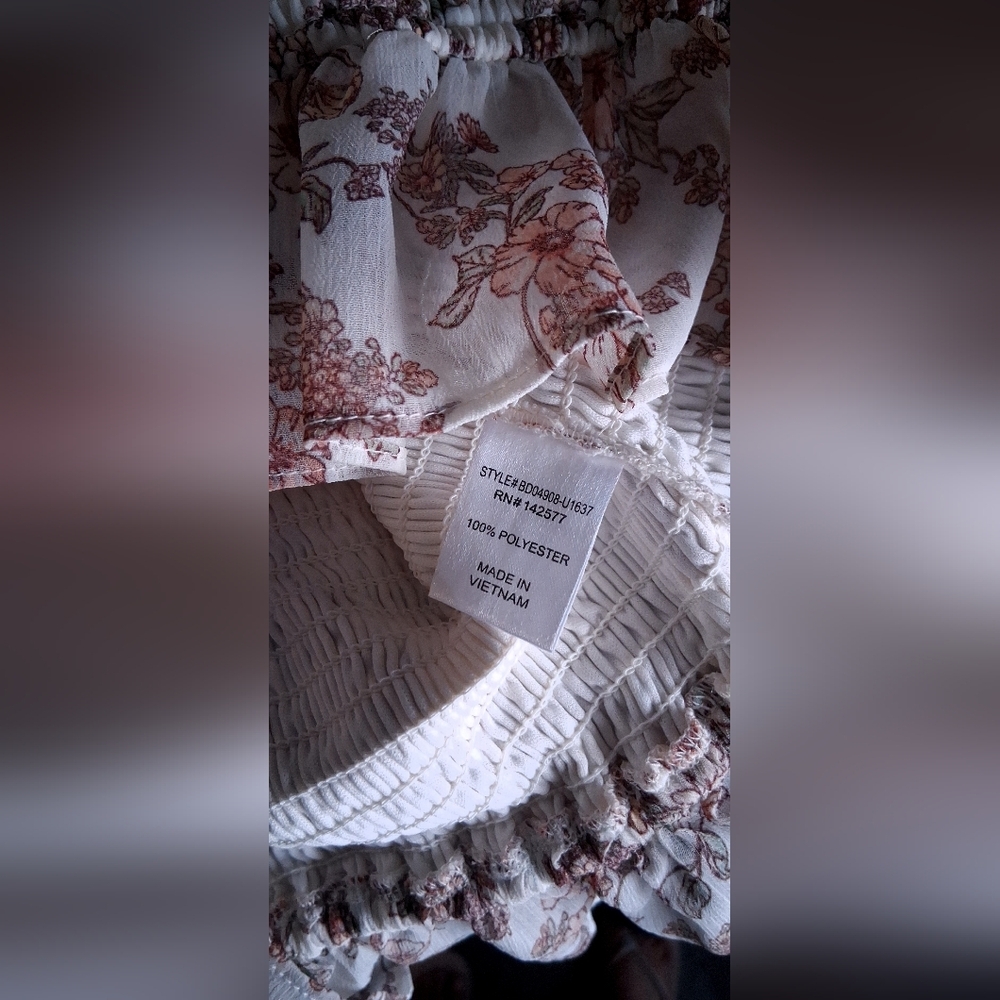 Floral Tie-Front Mini Dress - Picture 16 of 16